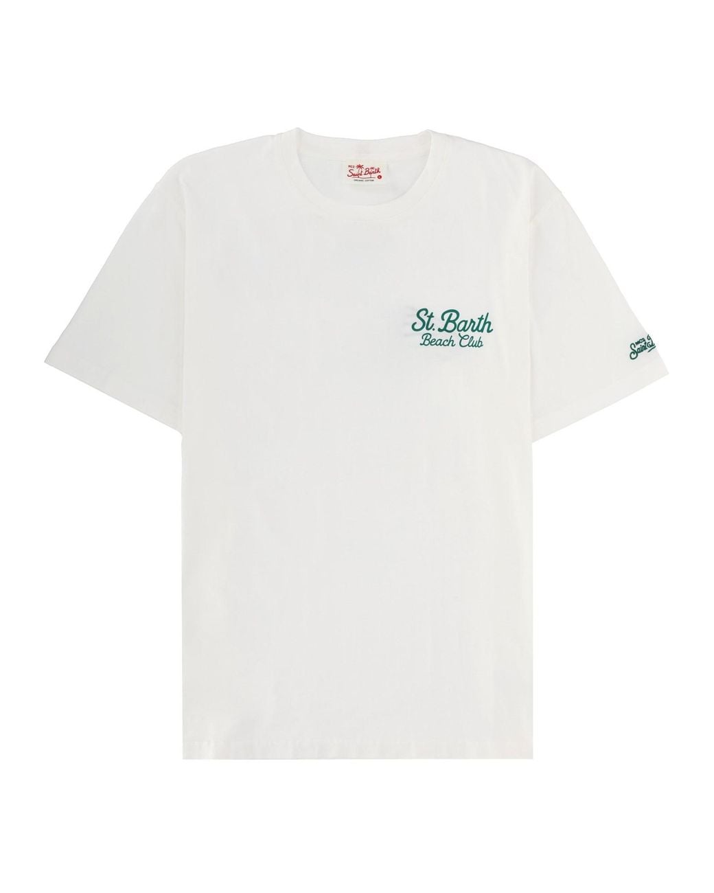 Mc2 Saint Barth White Graphic Cotton T-Shirt for men