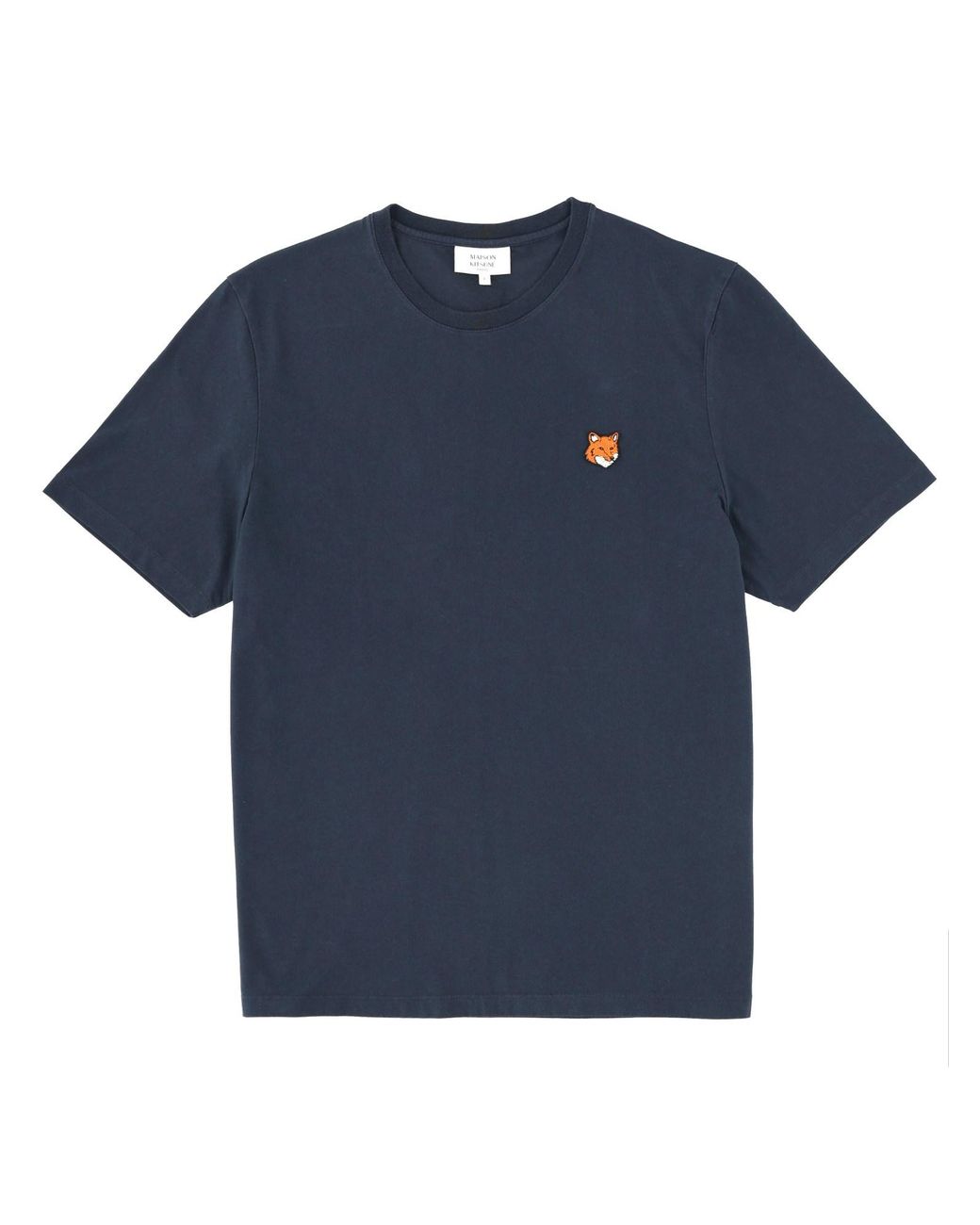 Maison Kitsuné Blue T-Shirt Fox Head for men