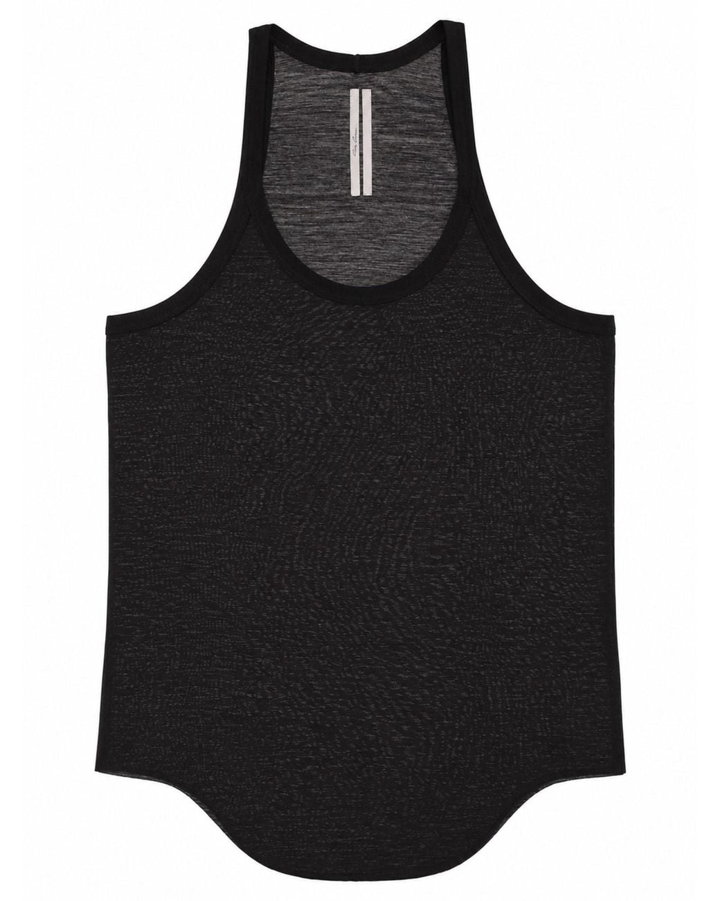 Rick Owens Black Tank Top "Pony T" for men
