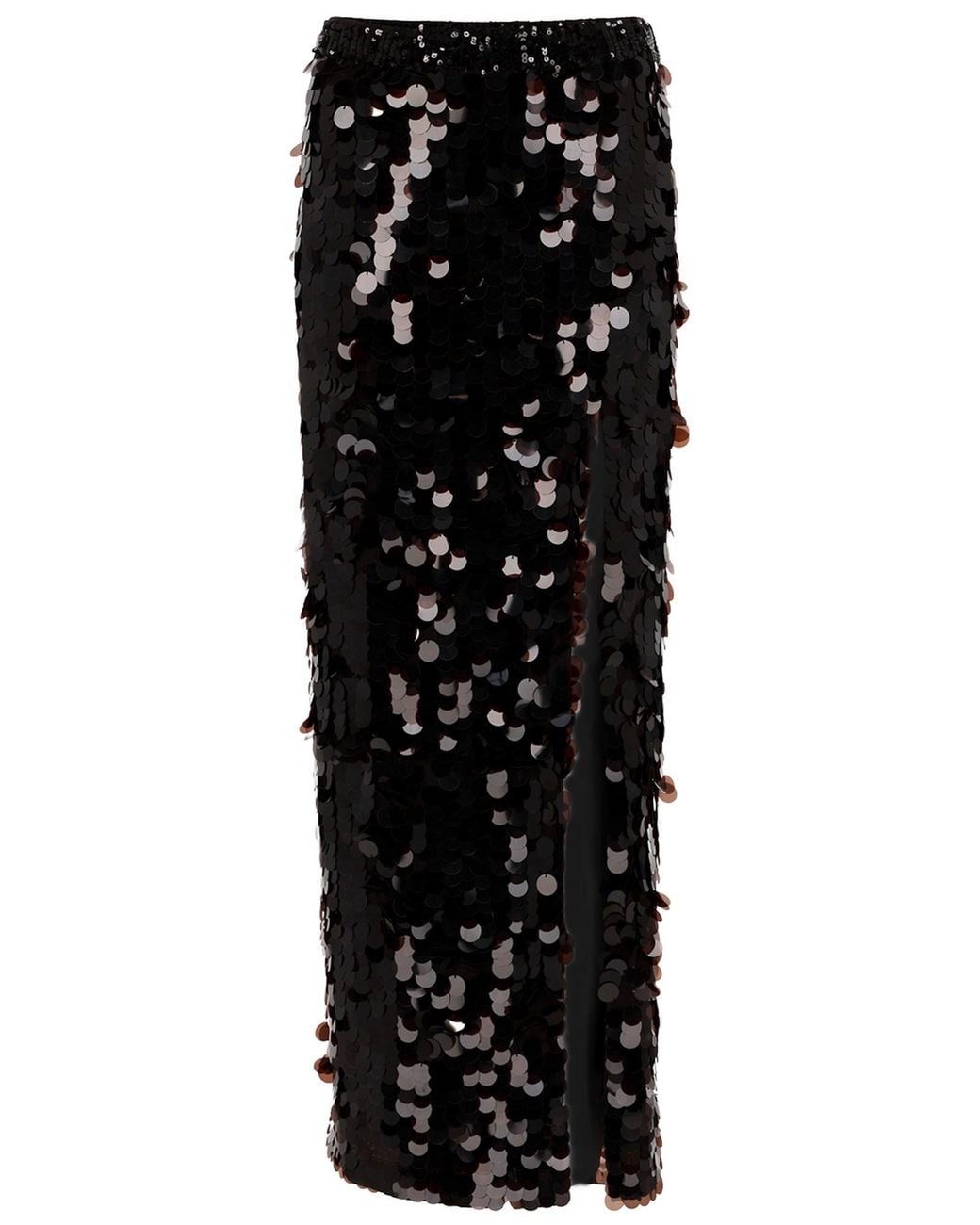P.A.R.O.S.H. Black P.A.R.O..H. Skirt With Macro Sequins Polyamide