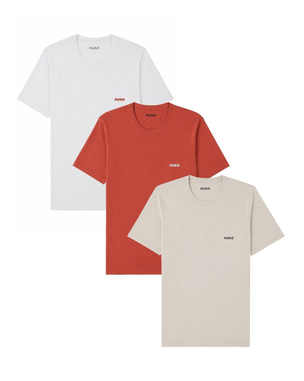 HUGO Red 3-Pack T-Shirt Con Logo for men