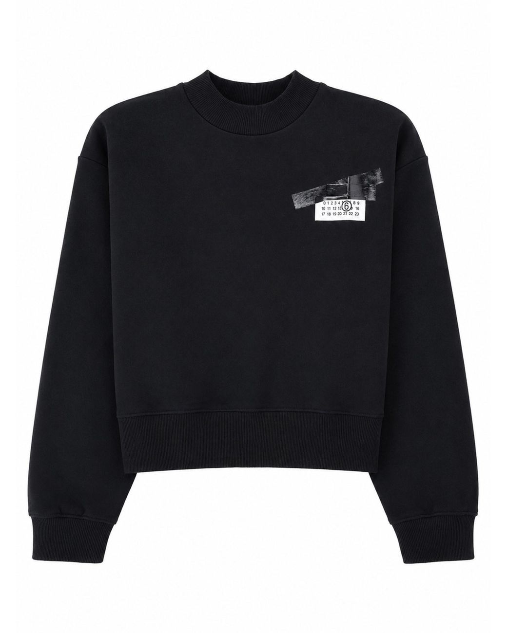 MM6 by Maison Margiela Black Felpa Con Logo