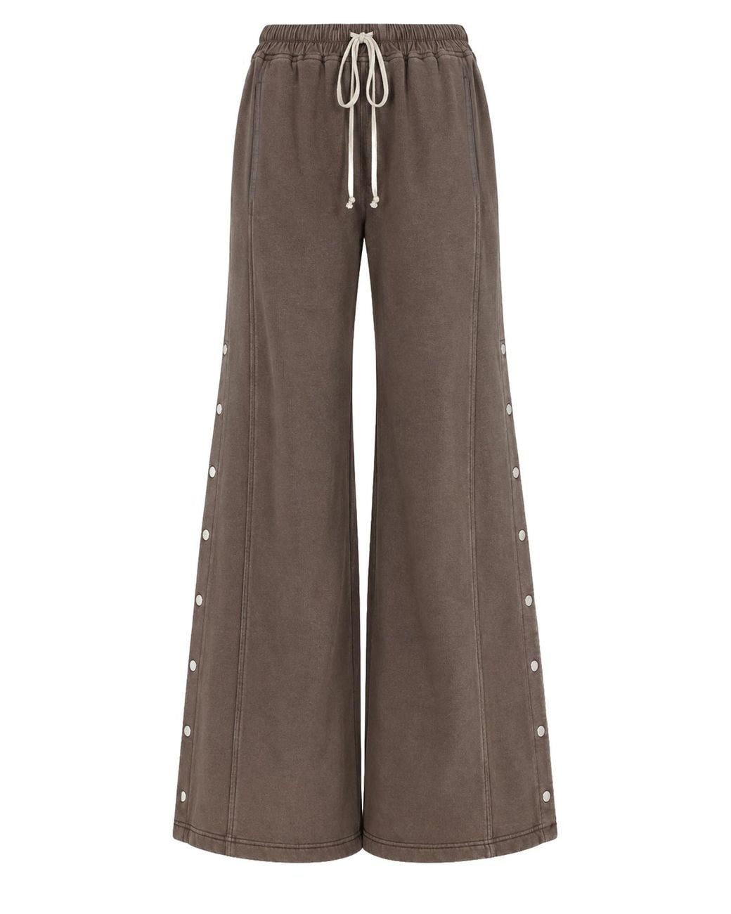 Rick Owens Brown Pantalone "Wide Pusher"