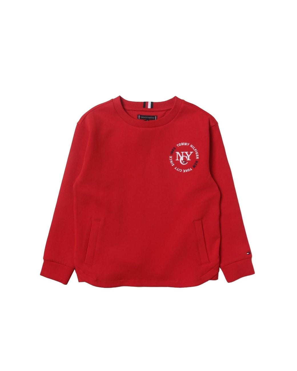 Tommy Hilfiger Red "Timeless" Crewneck Sweatshirt