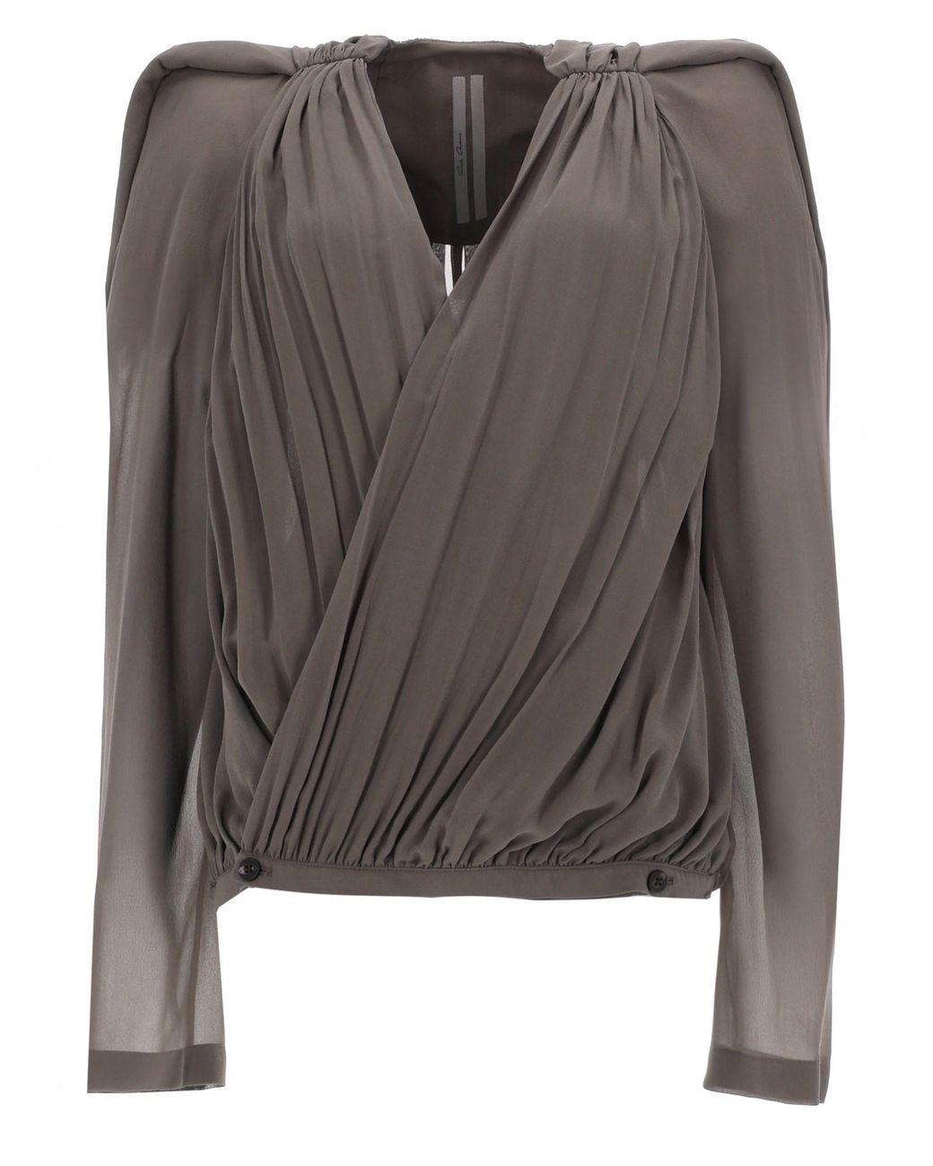 Rick Owens Black Maria Pleated Crossover Jacket
