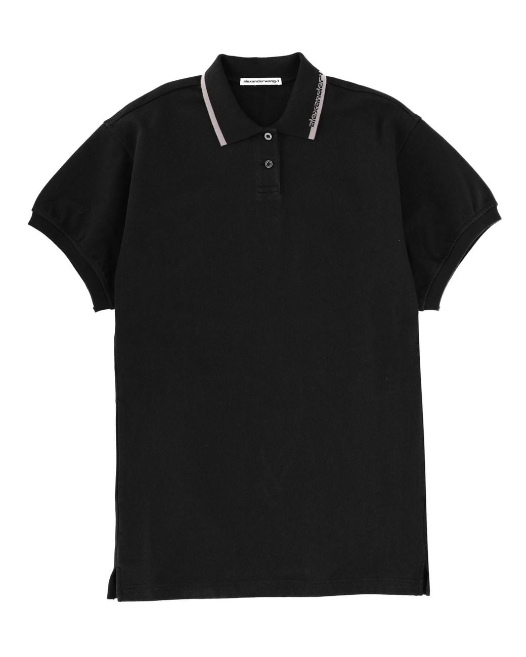 T By Alexander Wang Black Miniabito Polo