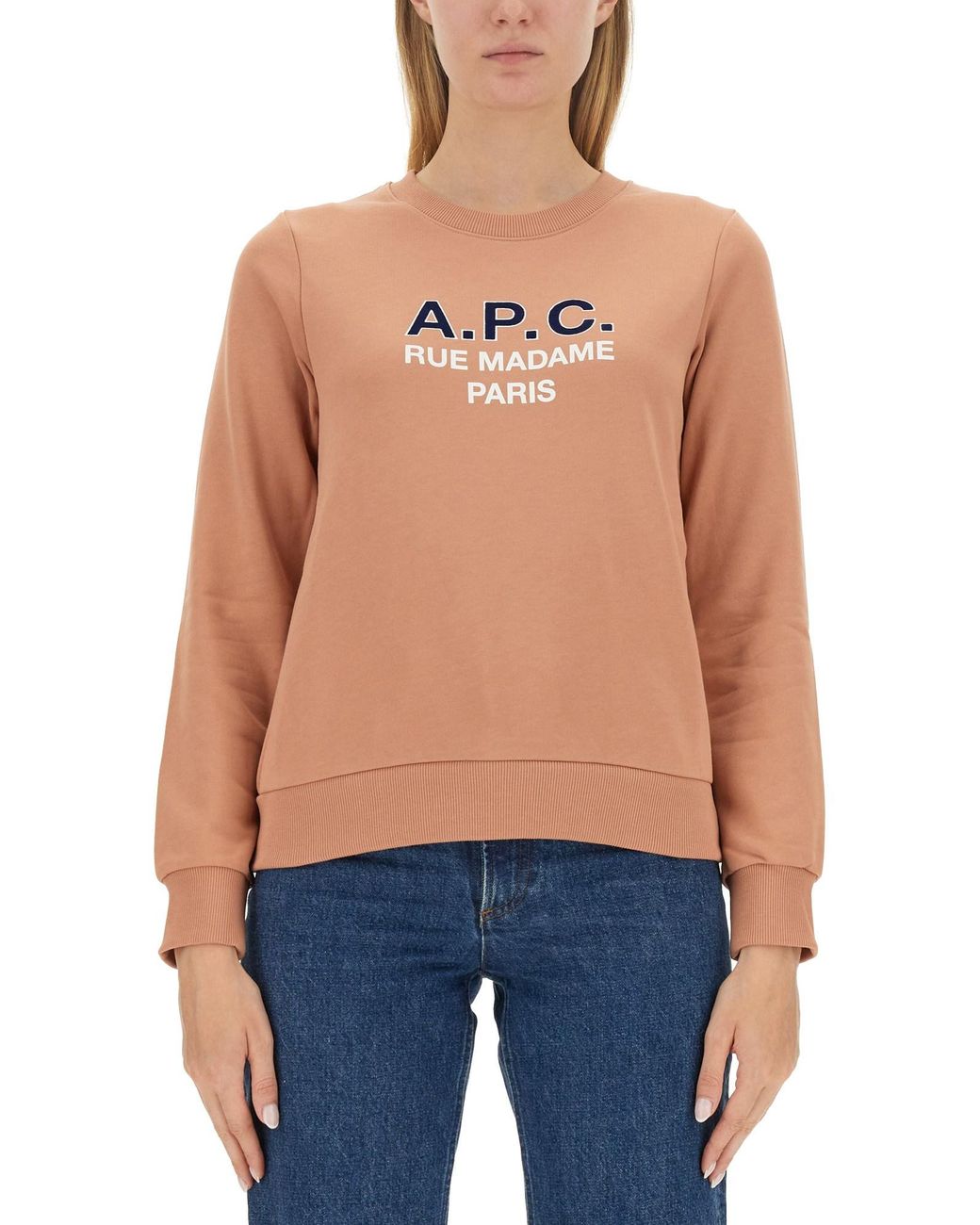 A.P.C. Blue Sweatshirt With Logo