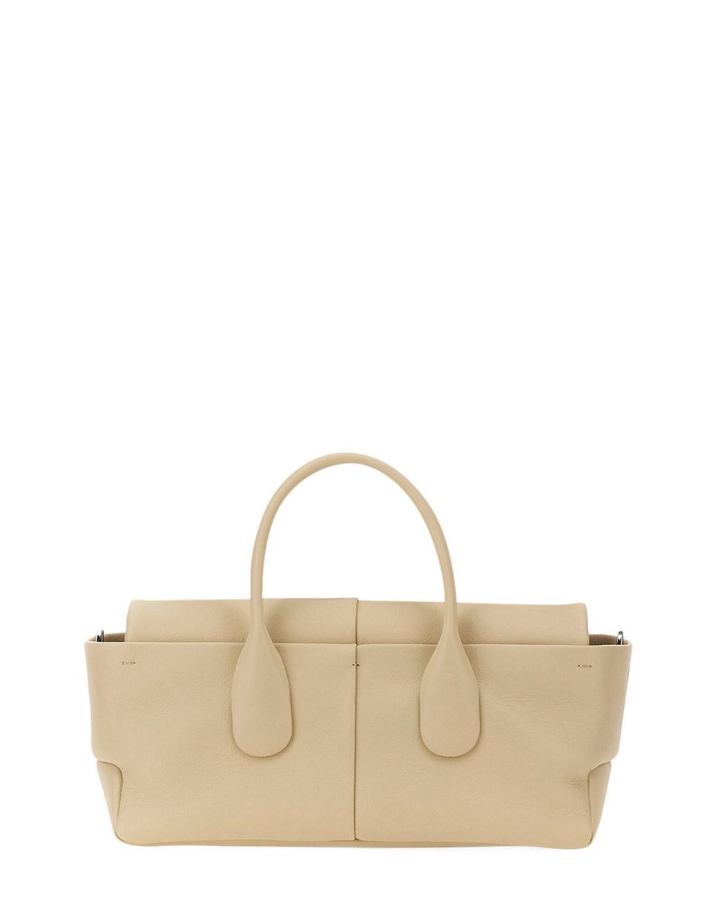 Reverse Ew Flap Small "Di Bag" Bag-Donna di Tod's in Natural