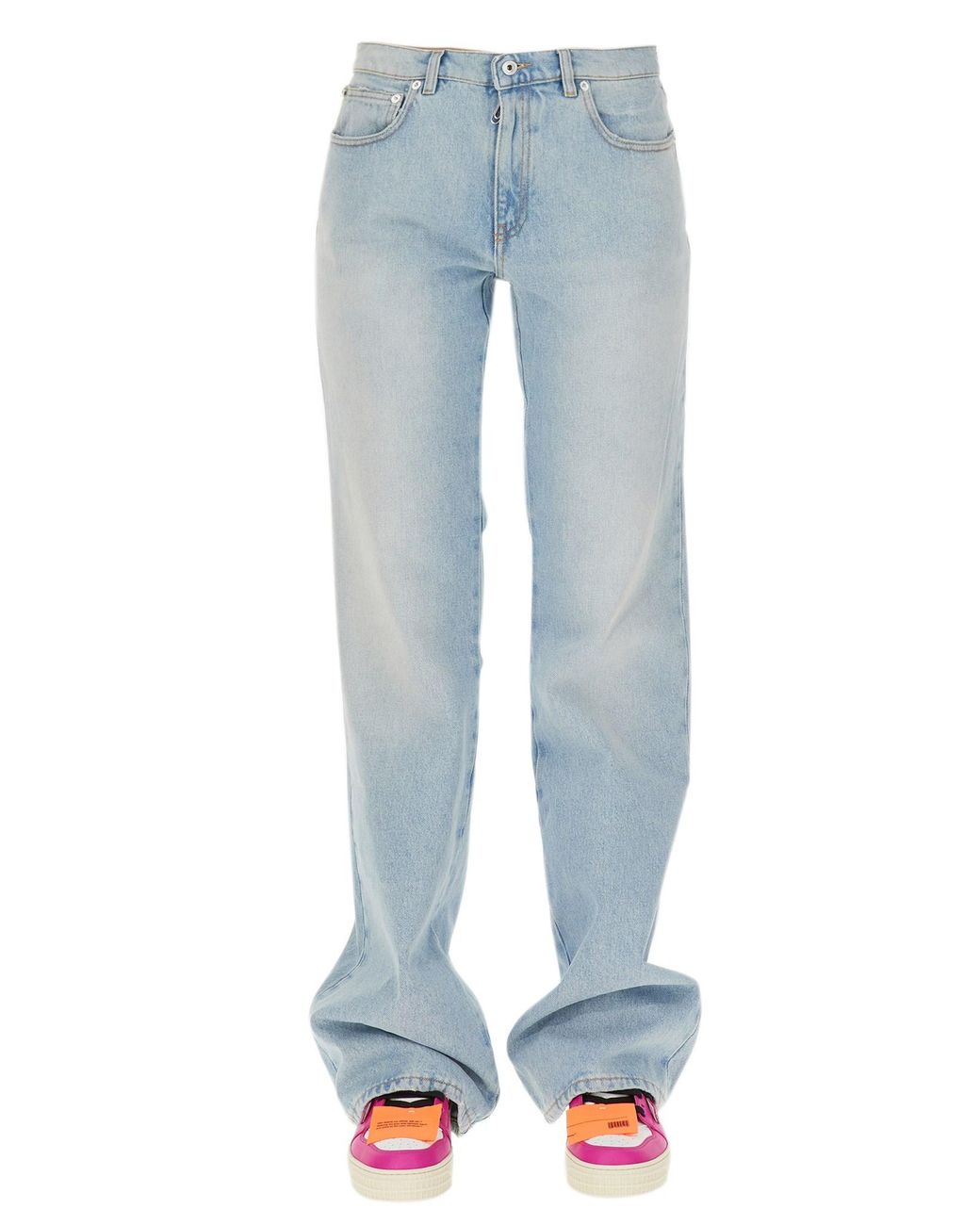 Off-White c/o Virgil Abloh Blue Beach Baby Baggy Jeans