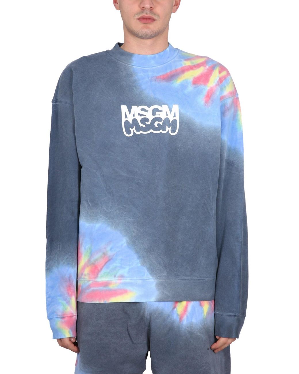 Felpe Multicolor di MSGM in Blue da Uomo