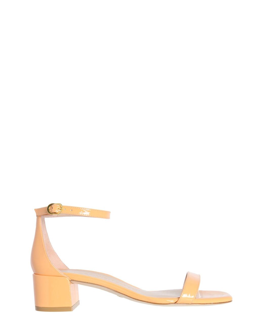 Stuart Weitzman Natural Nudist Curve 35 Block Sandals