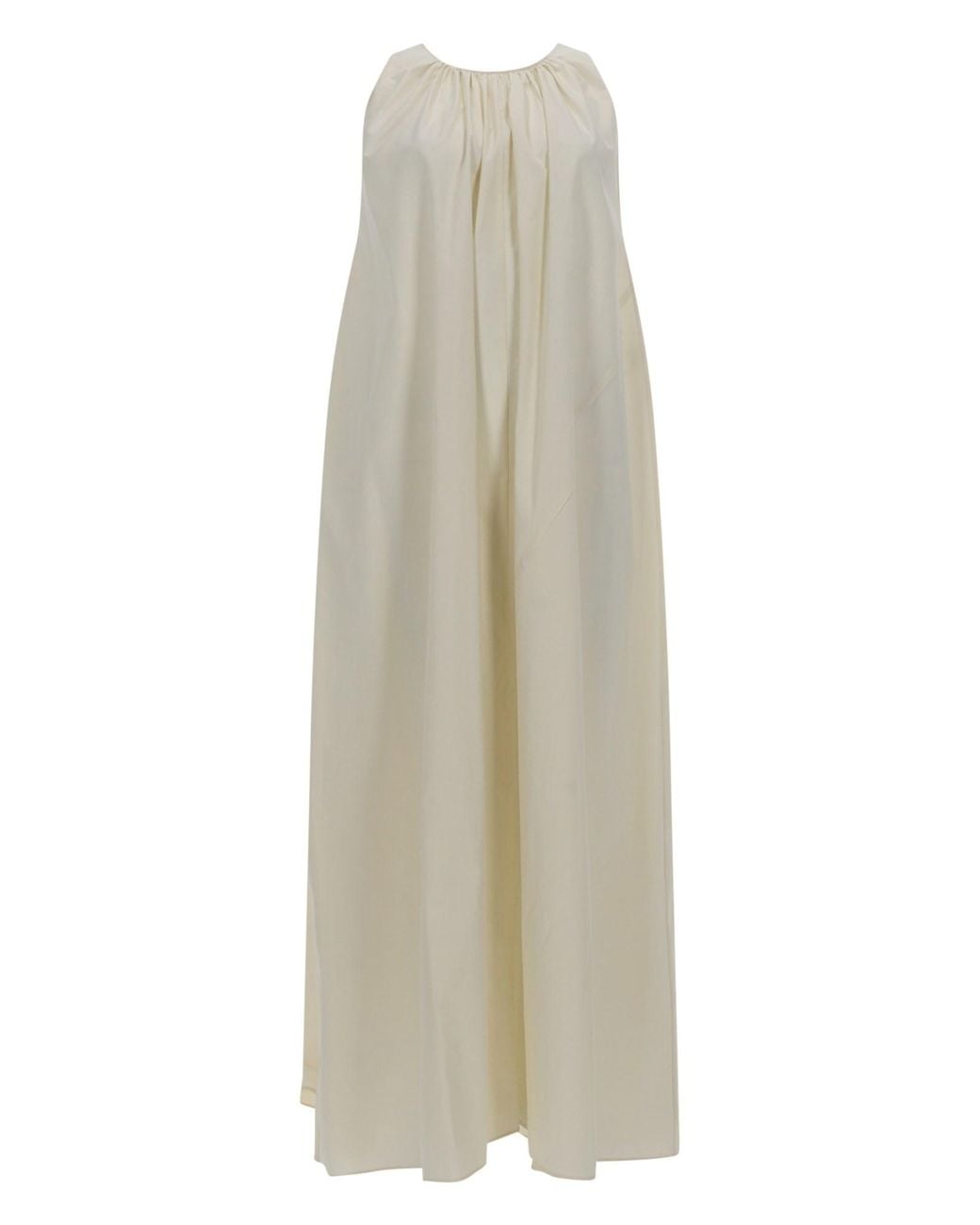 Alysi White Long Cotton Dress