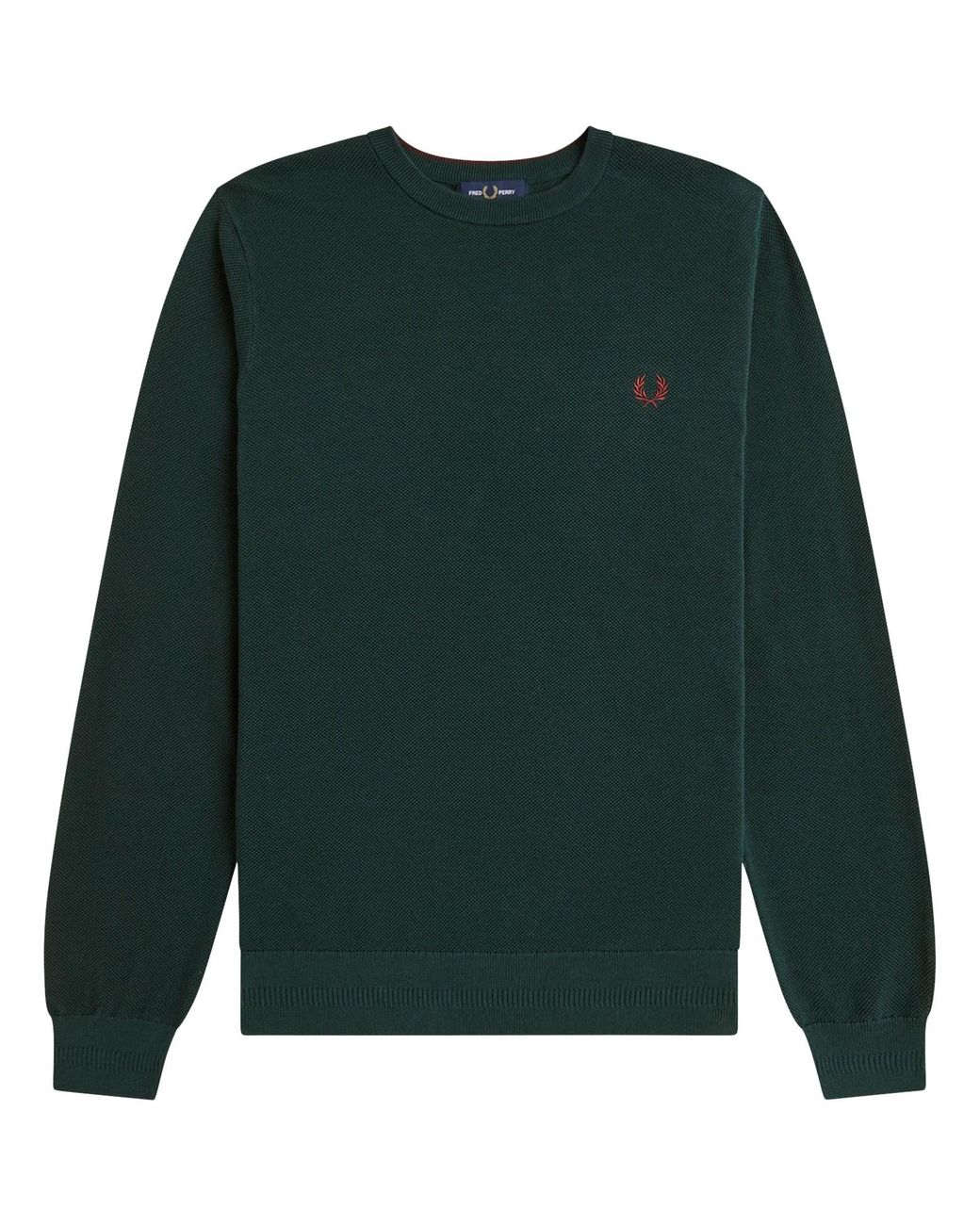 Fred Perry Green Jersey With Logo for men