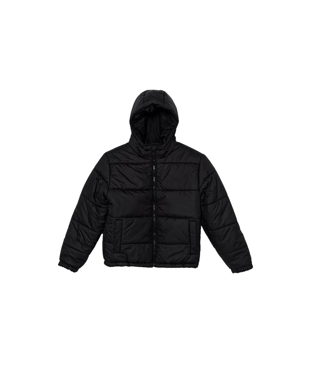 Vans Black Puffer Jacket Polyester Trench & Raincoats