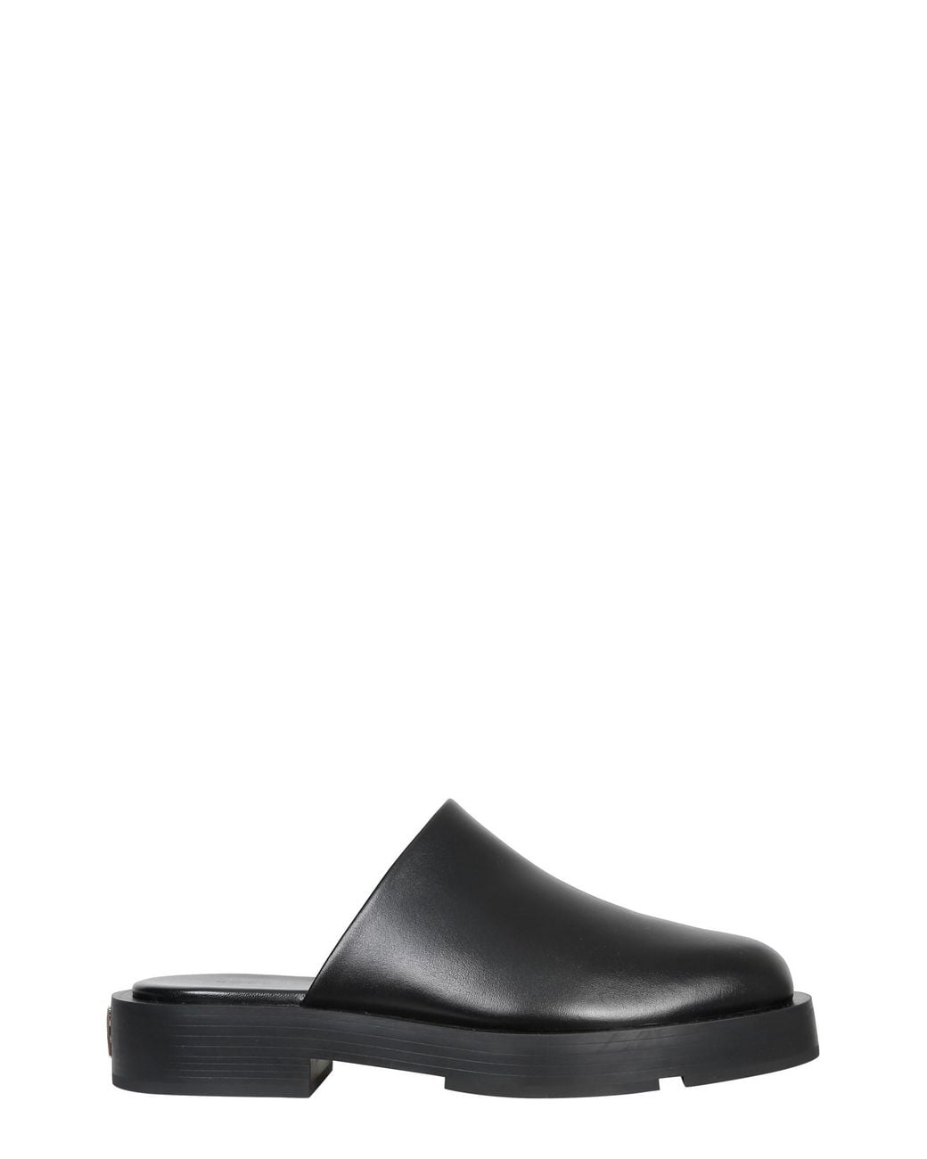 Givenchy Black Squared Leather Loafers
