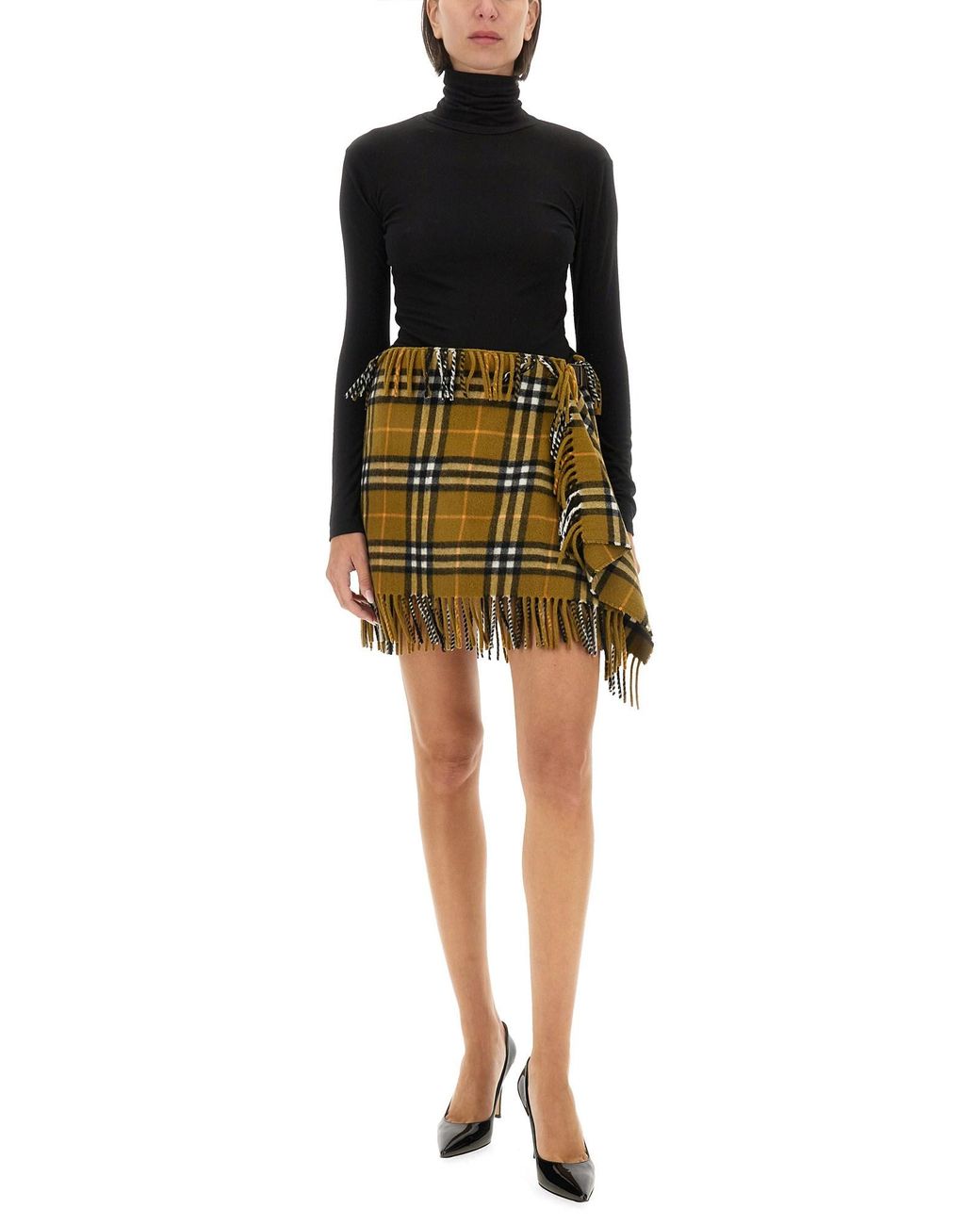 Gonna Stile Sciarpa di Burberry in Yellow