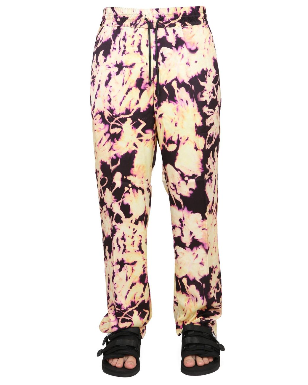 Dries Van Noten Multicolor Elastic Drawstring Waist Pants for men