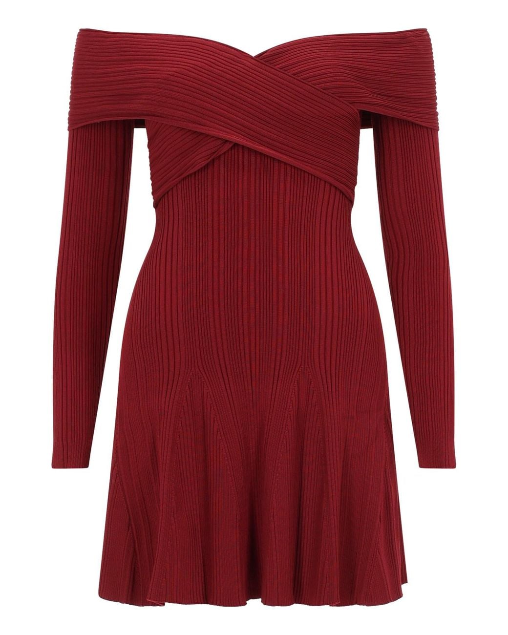 Self-Portrait Red Mini Viscose Dress