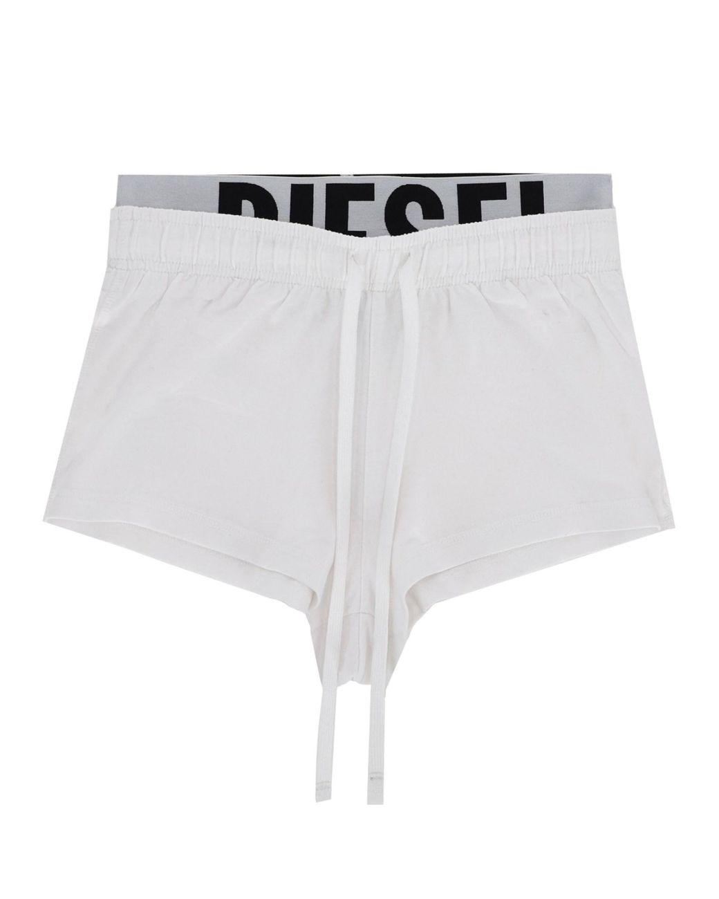 DIESEL White "Miranda-D-Pop" Shorts