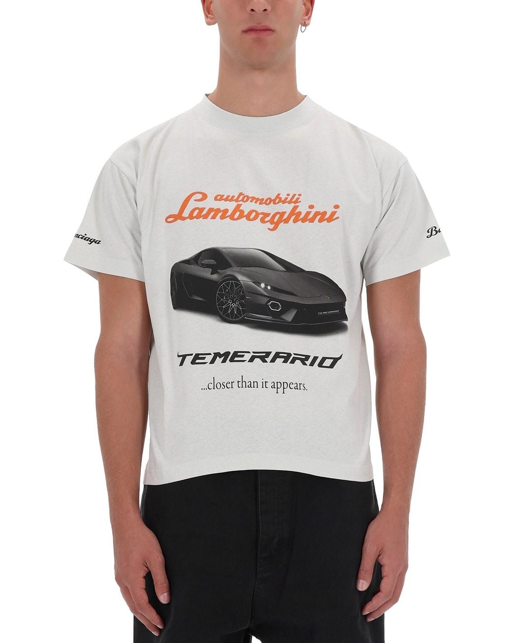 Balenciaga White T-Shirts And Polos _100 Co for men
