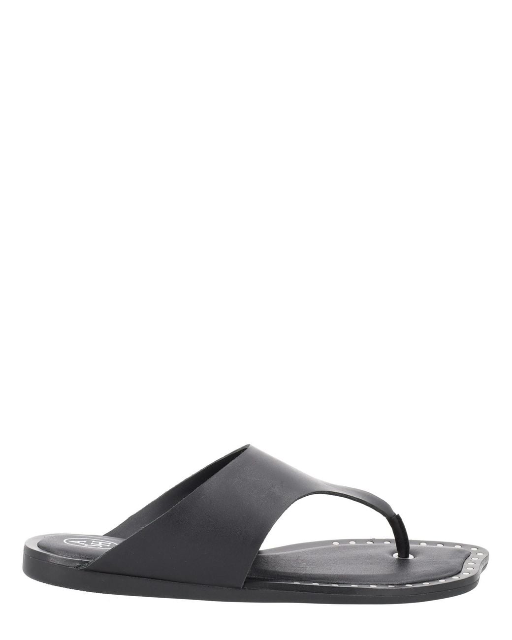Ash Black Leather Sandals