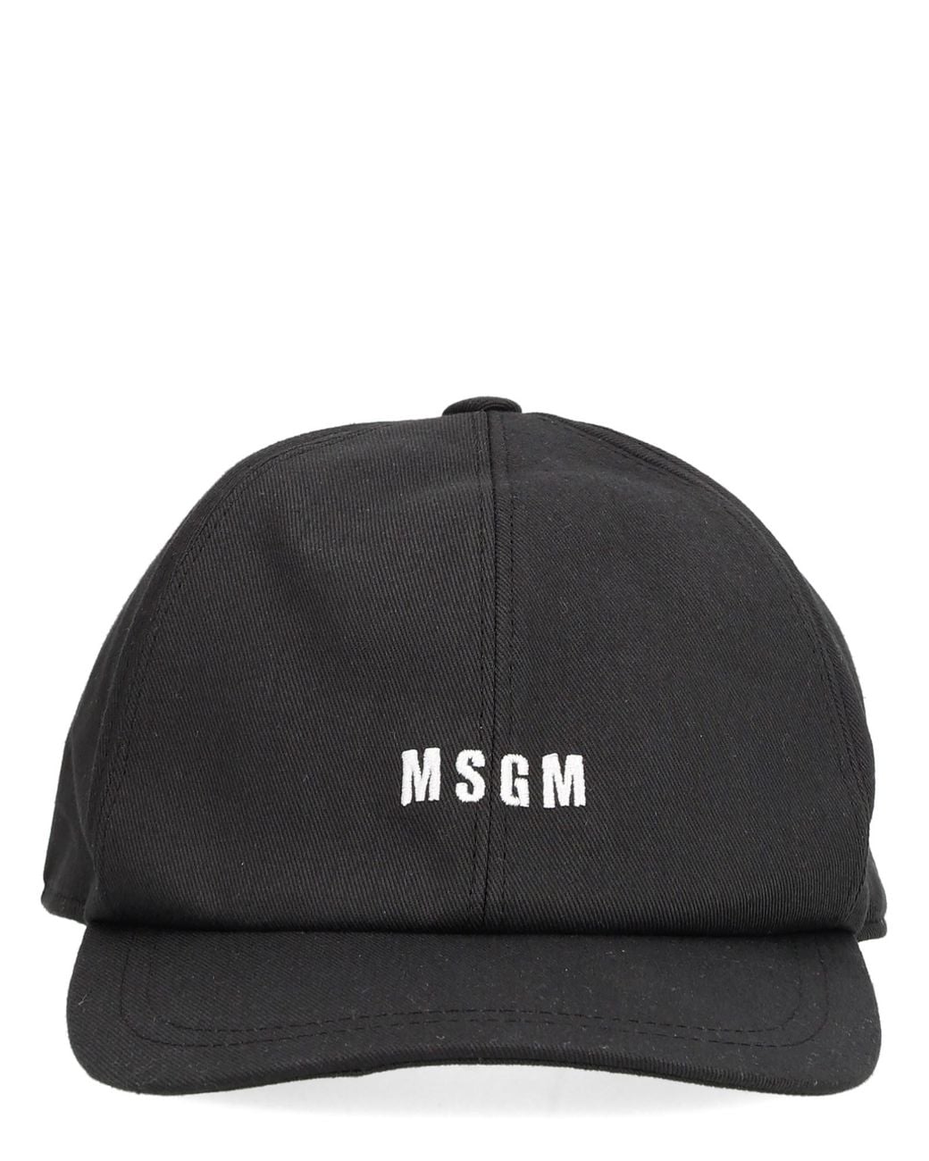 MSGM Black Baseball Cap for men