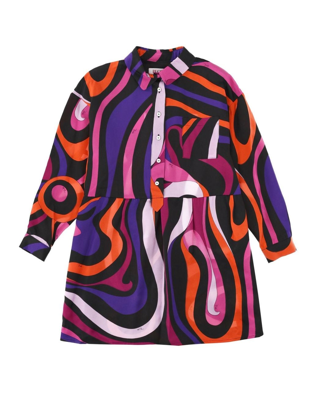 Emilio Pucci Red Abito Con Stampa Grafica All-Over
