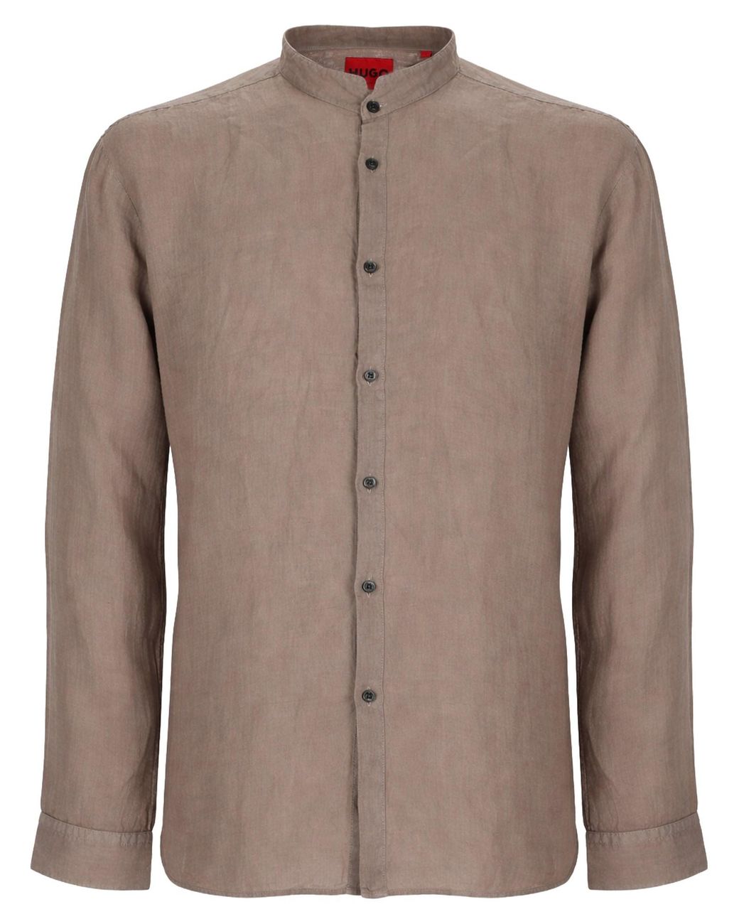 HUGO Brown Linen Shirt for men