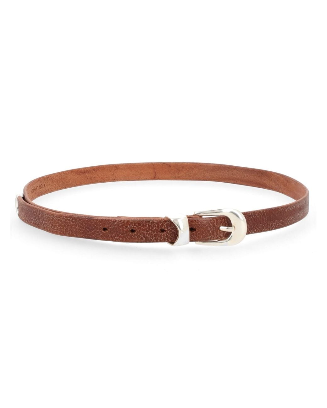 Our Legacy Brown Leather Belt Cow for men