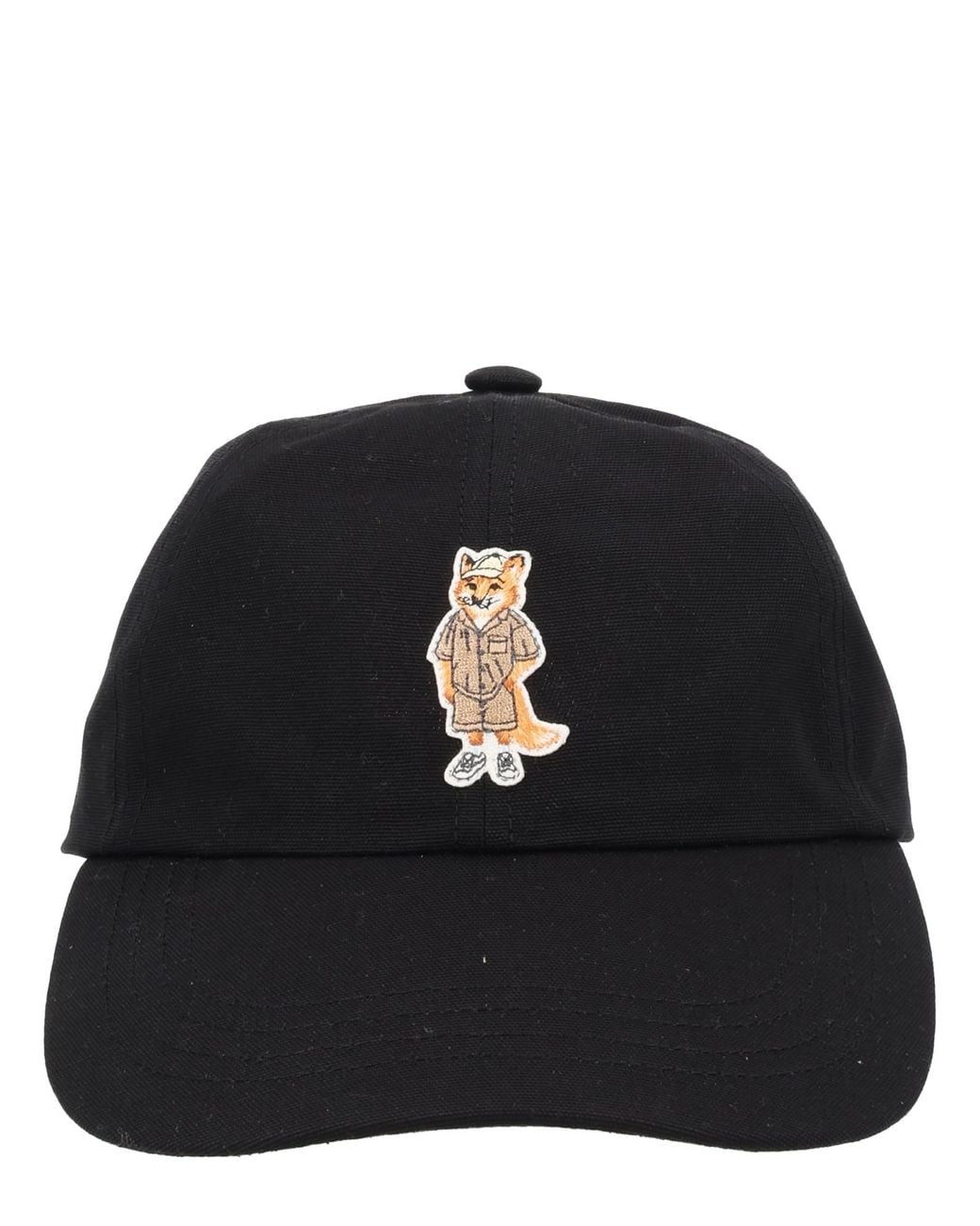 Maison Kitsuné Black Cappello "Dressed Fox"
