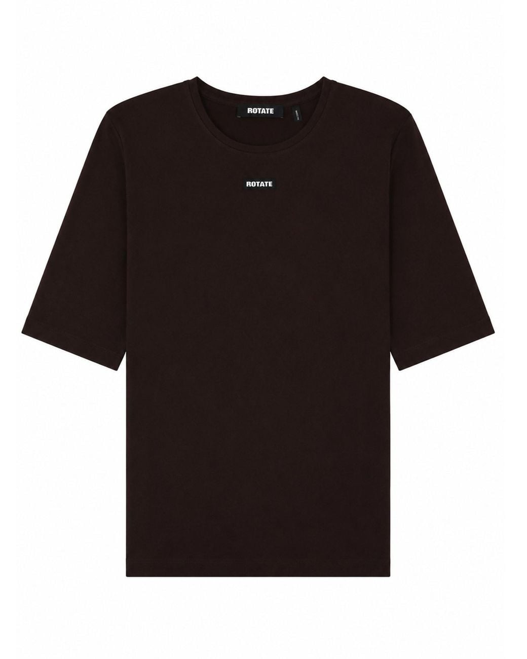 ROTATE BIRGER CHRISTENSEN Black T-Shirt Slim Fit