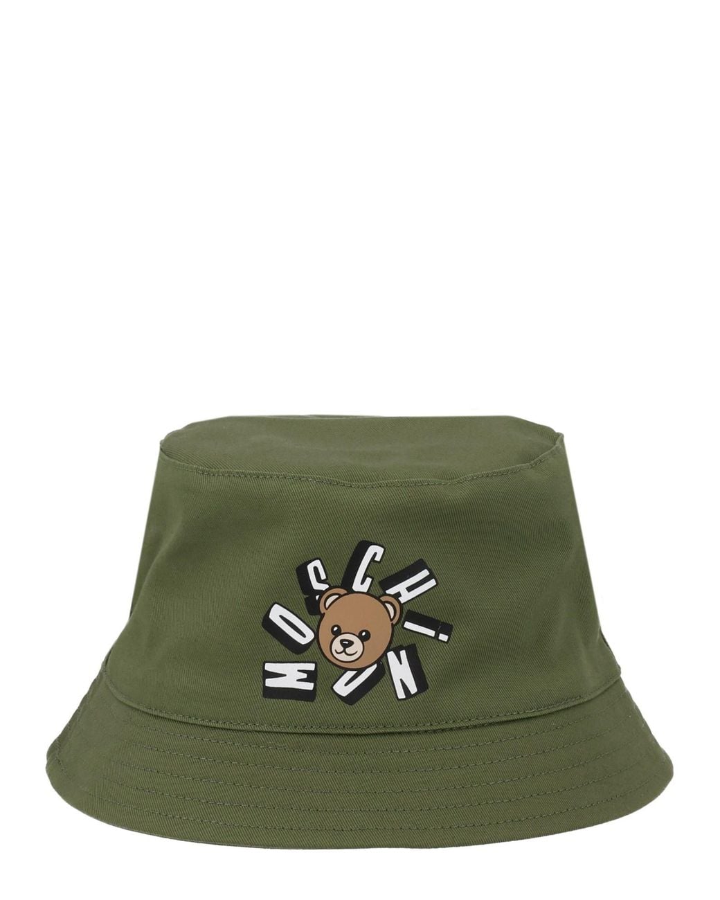 Moschino Green Berretto Con Logo