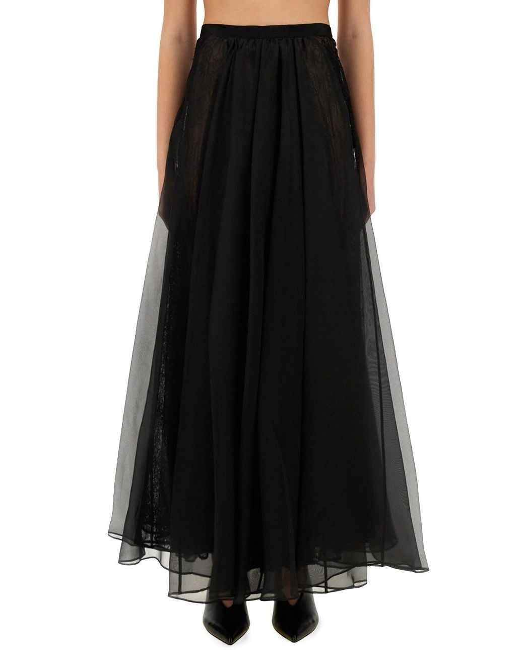 Nina Ricci Black "Voluminous" Maxi Skirt