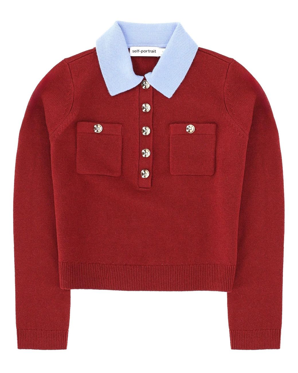Self-Portrait Red Top Polo