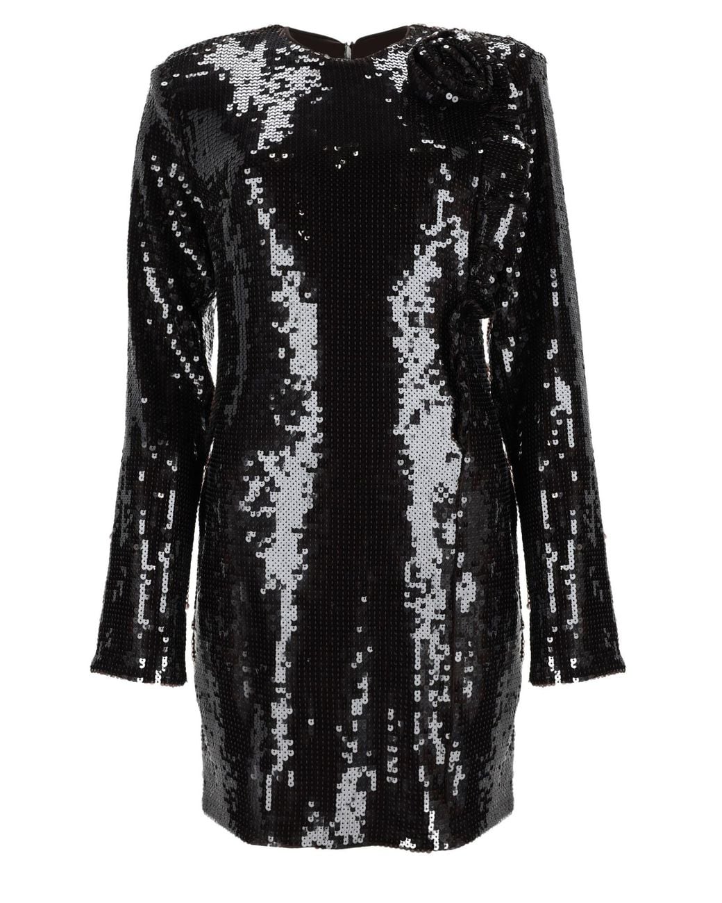 ROTATE BIRGER CHRISTENSEN Black Mini Abito Con Paillettes