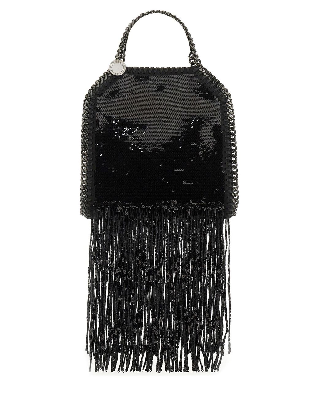 Stella McCartney Black Falabella Tiny Tote Bag