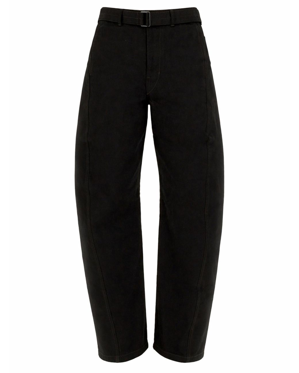 Lemaire Black Twisted Trousers Cotton