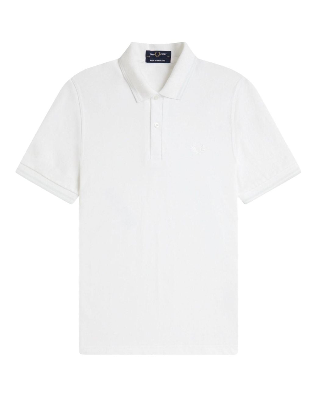 Fred Perry White Polo With Logo for men
