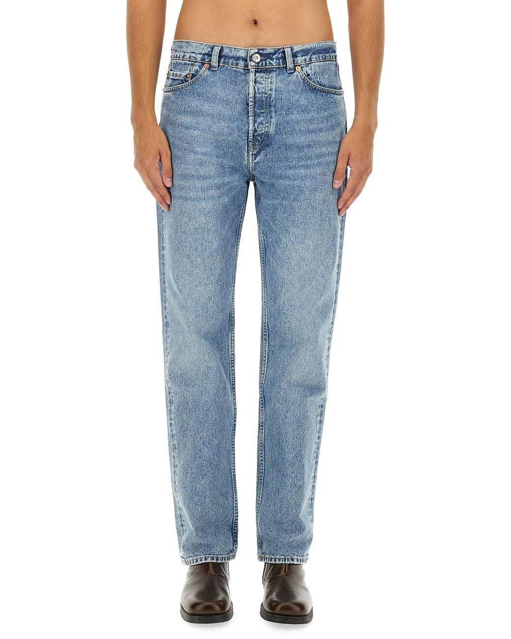 Our Legacy Blue Mid Rise Jeans for men