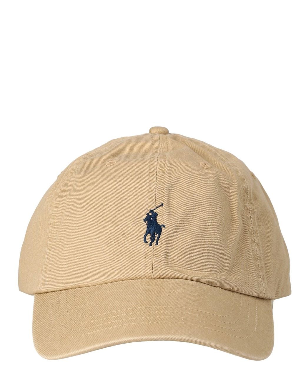 Polo Ralph Lauren Natural Cappello Da Baseball Con Logo