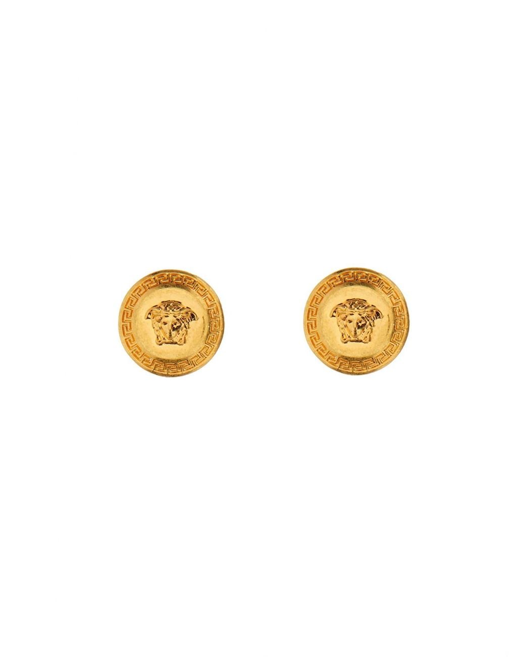 Versace Metallic Tribute Medusa Earrings
