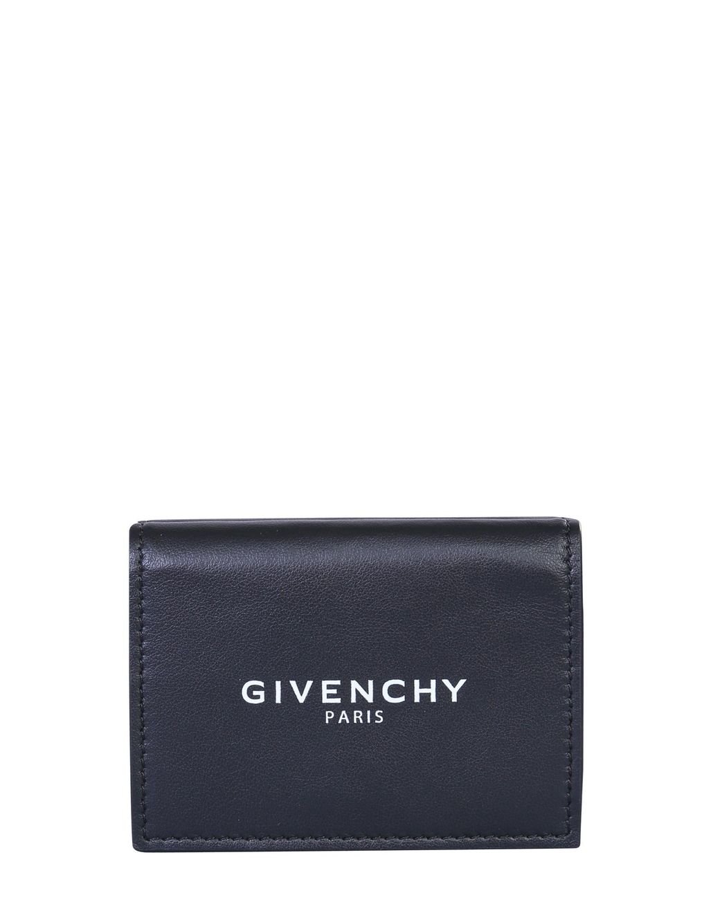 Givenchy Flower Leather Wallet With Logo in Black - Lyst