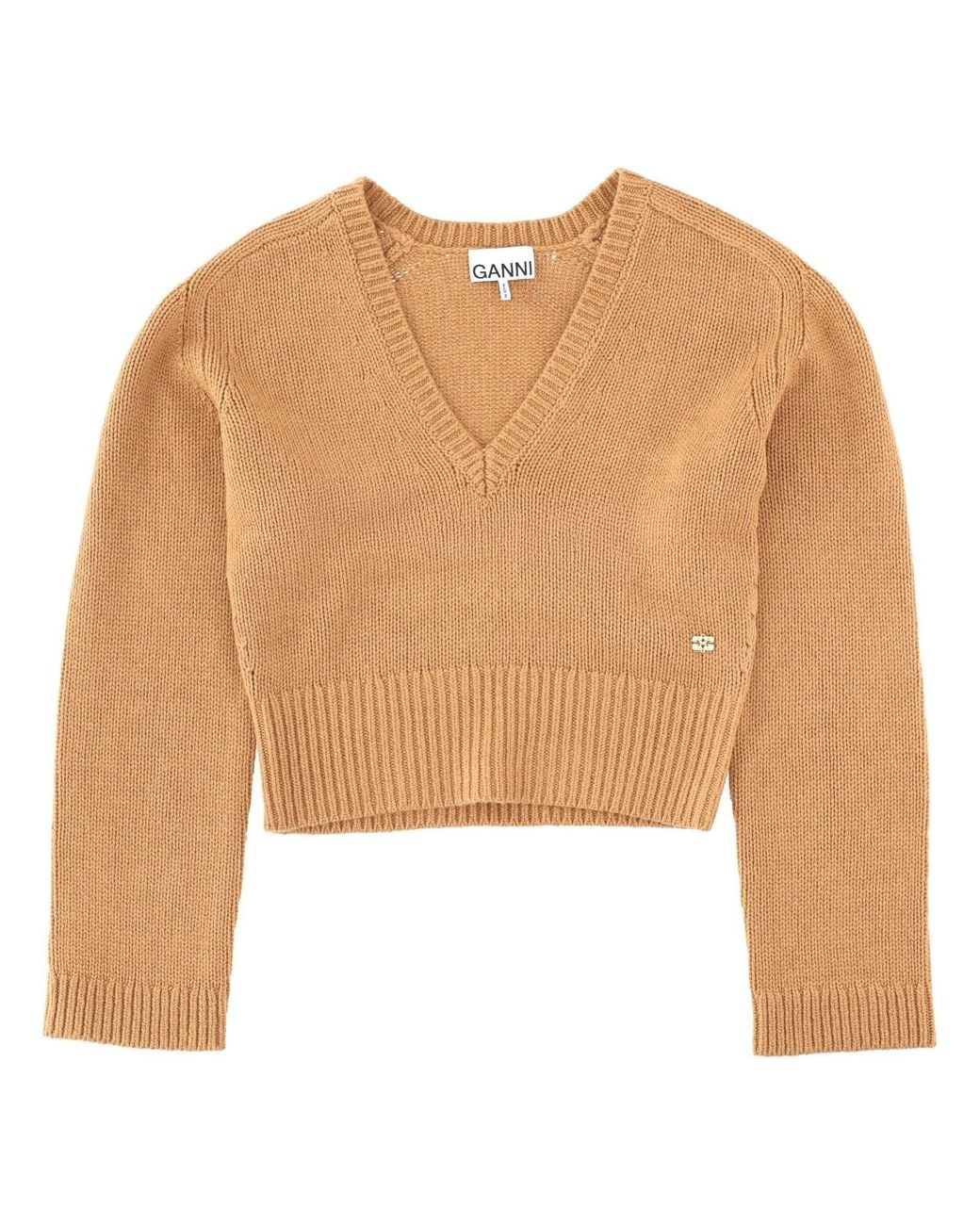Ganni Natural Wool Jersey