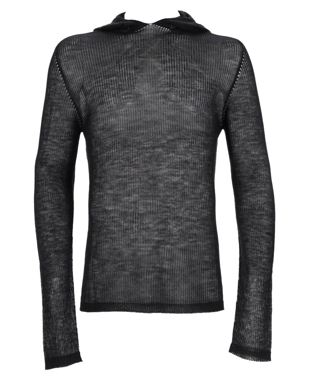 Rick Owens Gray T-Shirt Trasparente Con Cappuccio for men