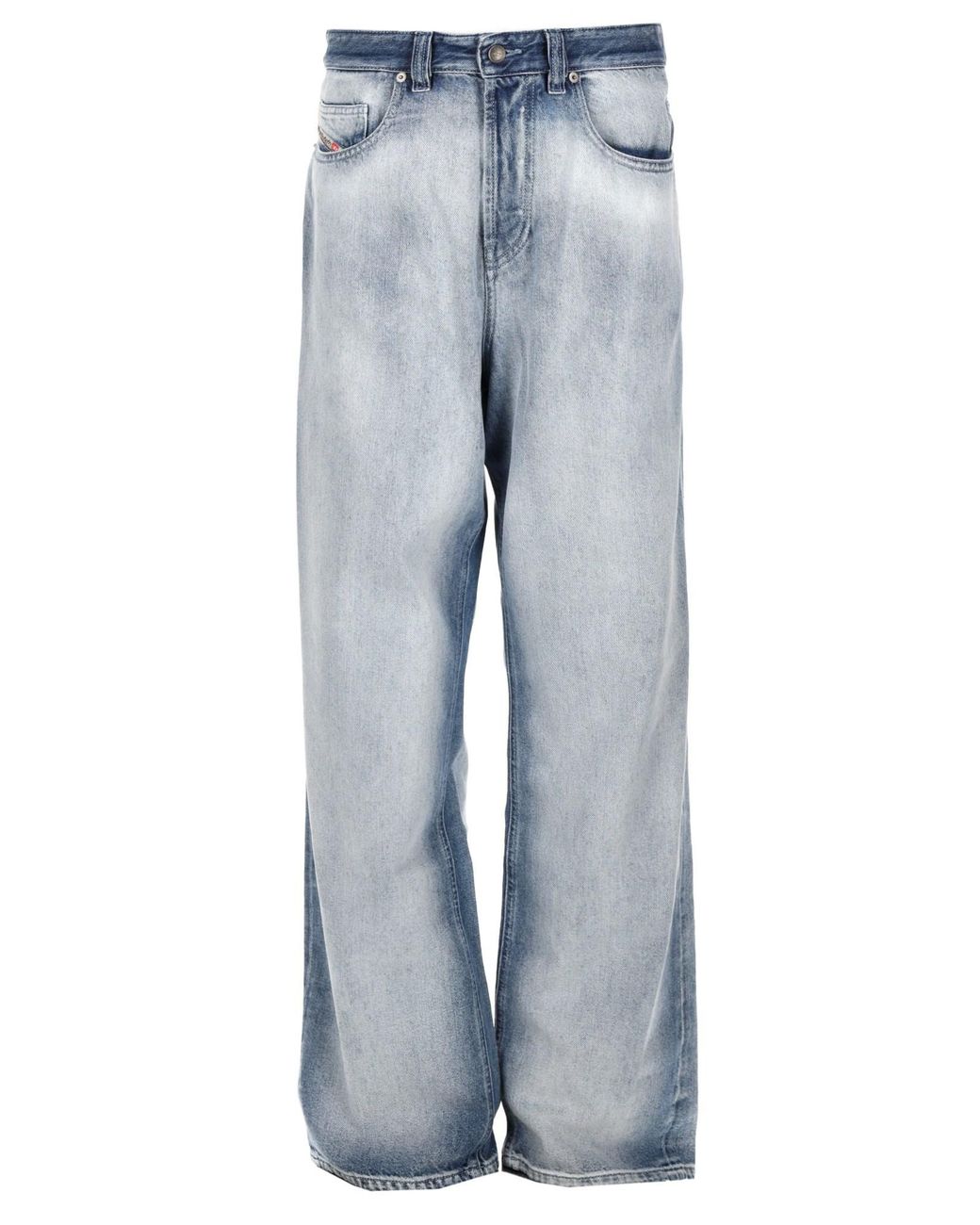 DIESEL Blue Loose High Rise Jeans