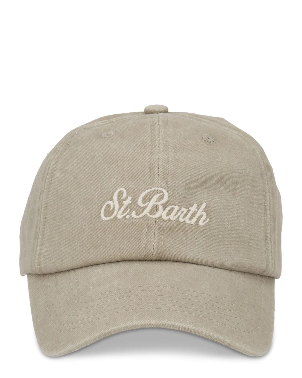 Mc2 Saint Barth Natural Cappello Da Baseball Con Logo for men