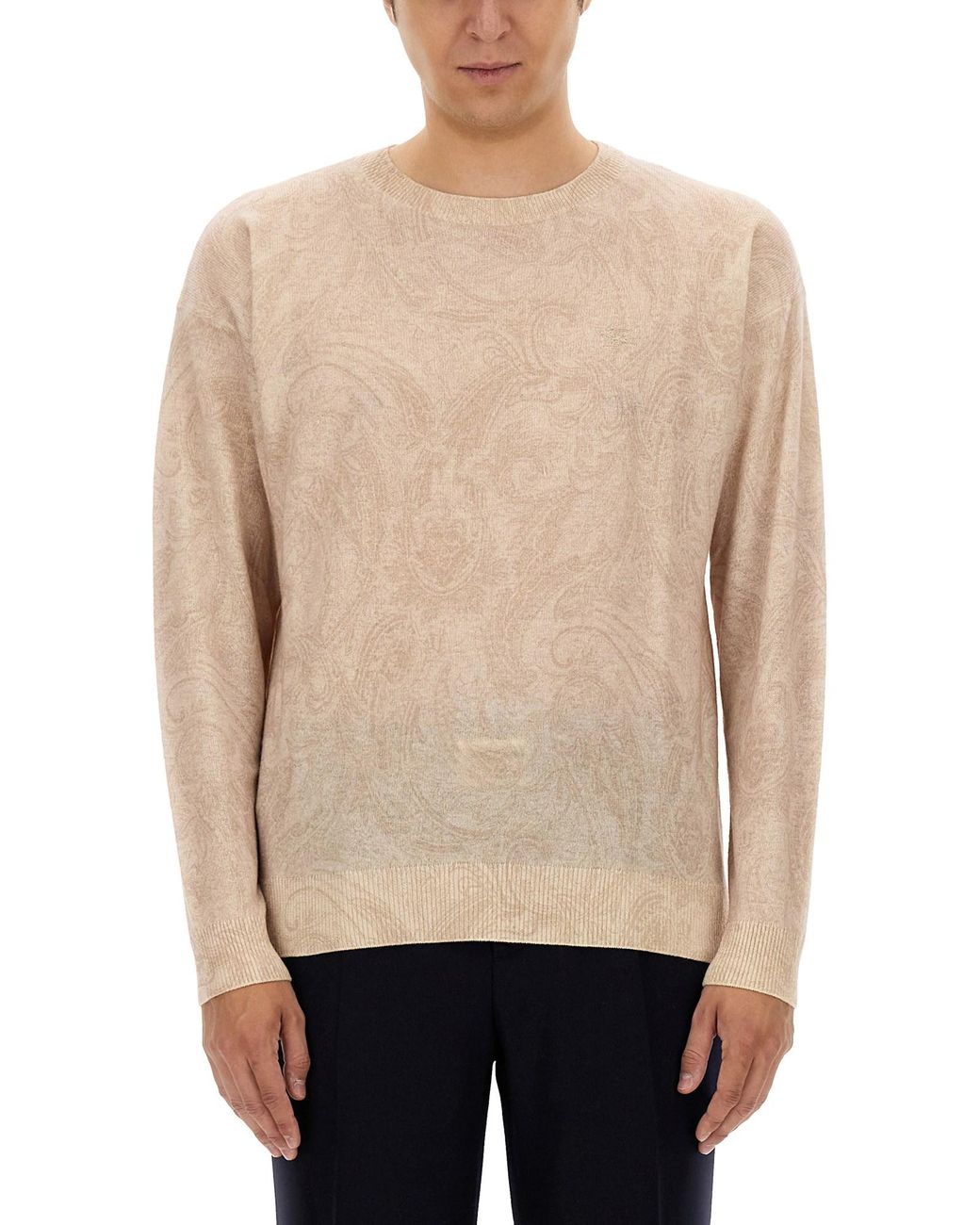 Etro Natural Wool T-Shirt for men