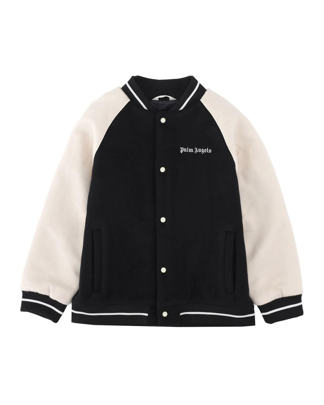 Palm Angels Black Giacca Da College