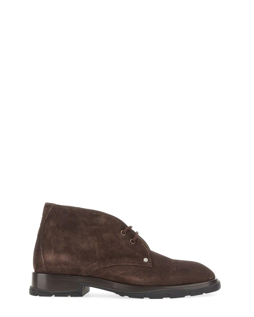 McQueen Brown Stylish Suede Boot With 3 Cm Heel For for men