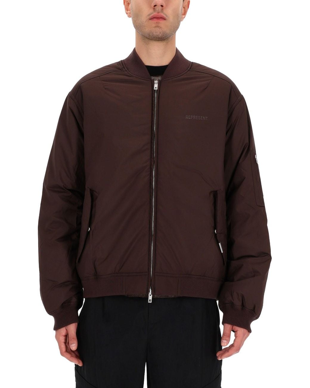 Represent Brown Bomber Jacket Smart for men